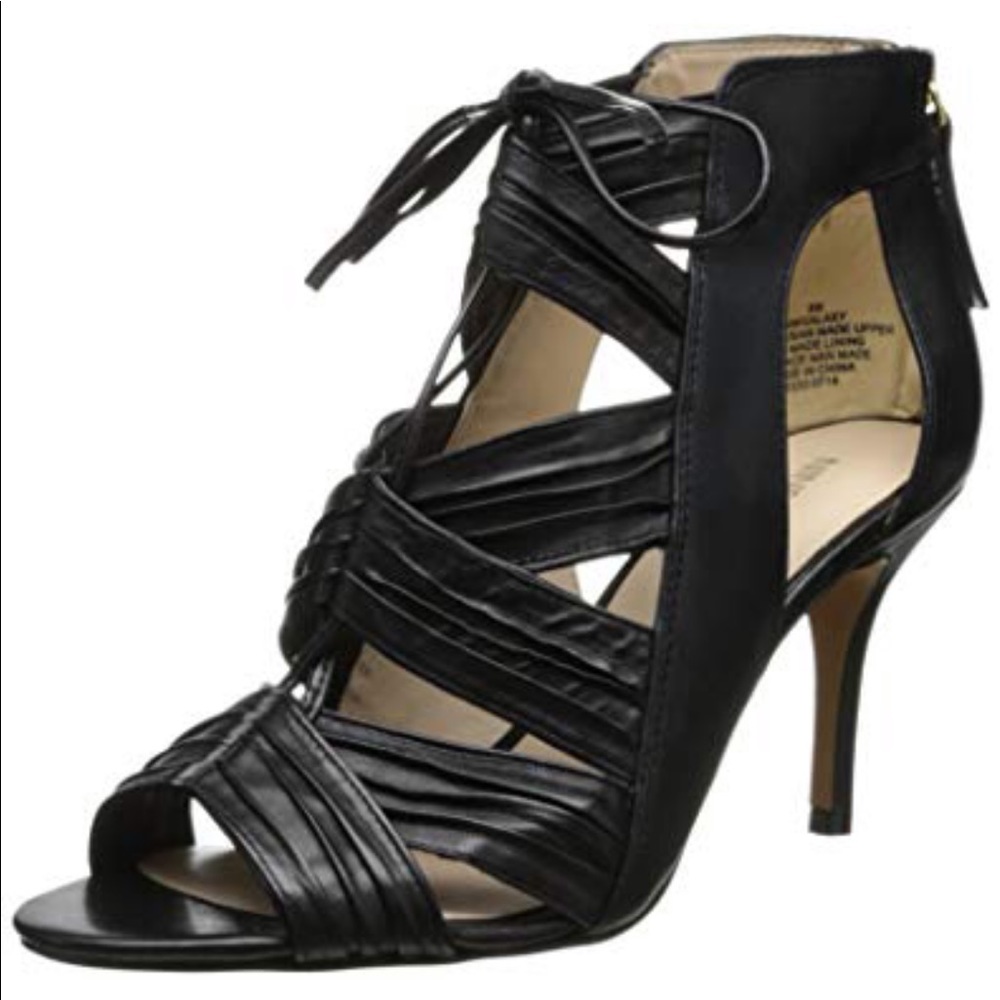 Nine West Women’s Galaxy Leather Dress Sandal Sz 7